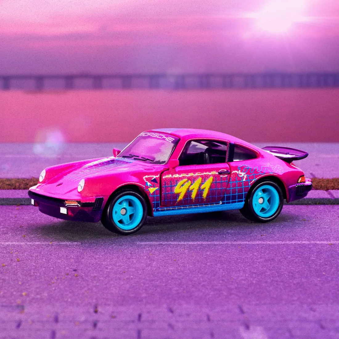 Matchbox Collectors 1980 Porsche 911 Turbo diecast in pink 911 livery